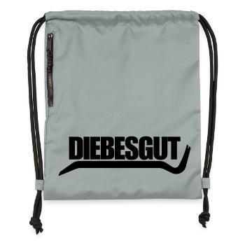 DIEBESGUT_BRECHEISEN - Gymsac made from recycled material - mineral charcoal grey - Front