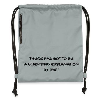 Serie TV - Television - Quotes - Citation - Zitat - Gymsac made from recycled material - mineral charcoal grey - Front