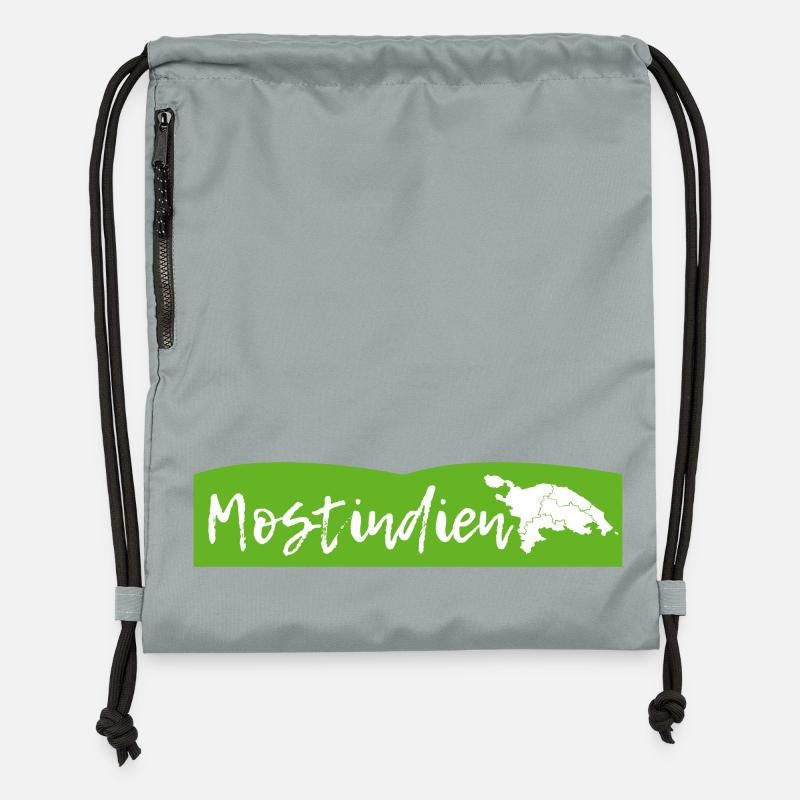 plus inde - Sac à cordon en polyester recyclé - gris fer délavé