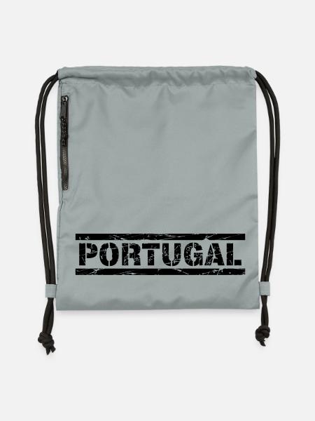 Portugal - Turnbeutel aus Recycling-Material - Steingrau mineral wash