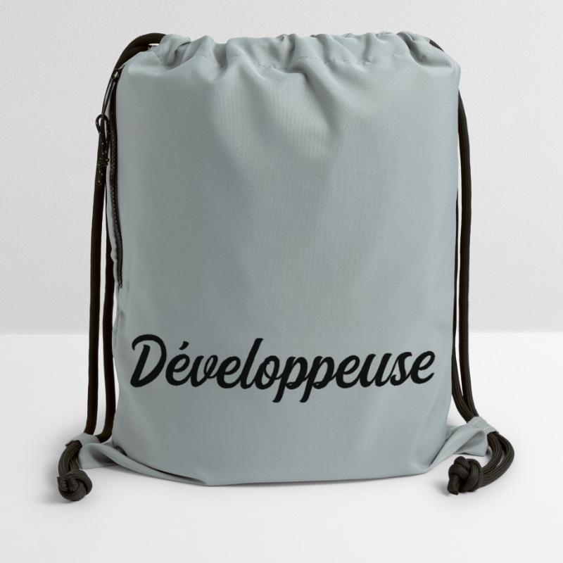 Développeuse Web Code Logiciel Application Tech Sac à cordon en polyester recyclé