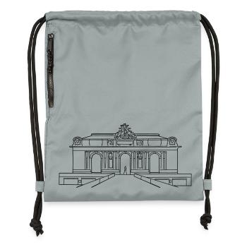 Grand Central Station New York - Turnbeutel aus Recycling-Material - Steingrau mineral wash - Vorne