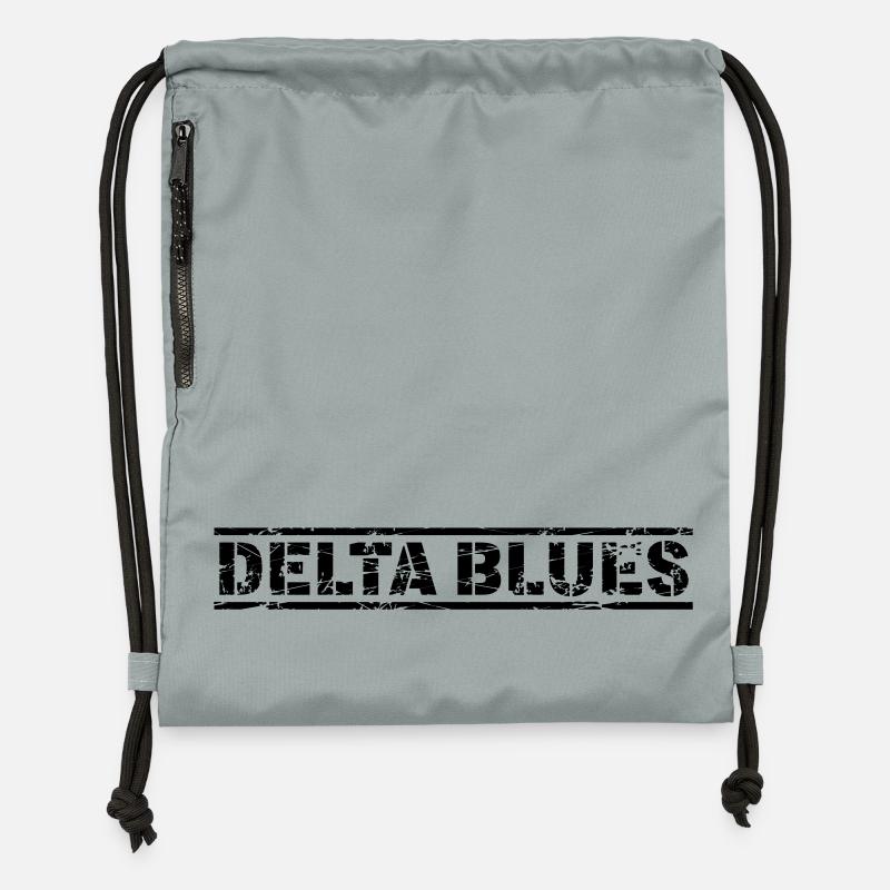 Delta Blues - Sac à cordon en polyester recyclé - gris fer délavé
