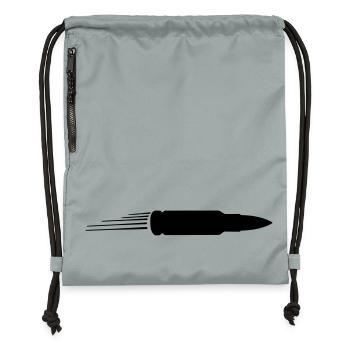 Bullet - Gymsac made from recycled material - mineral charcoal grey - Front