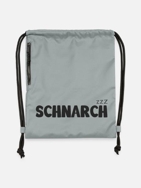 Schnarch zzz - Turnbeutel aus Recycling-Material - Steingrau mineral wash