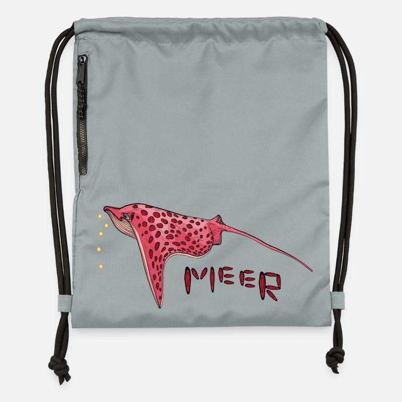 Stingray - Sac à cordon en polyester recyclé - gris fer délavé