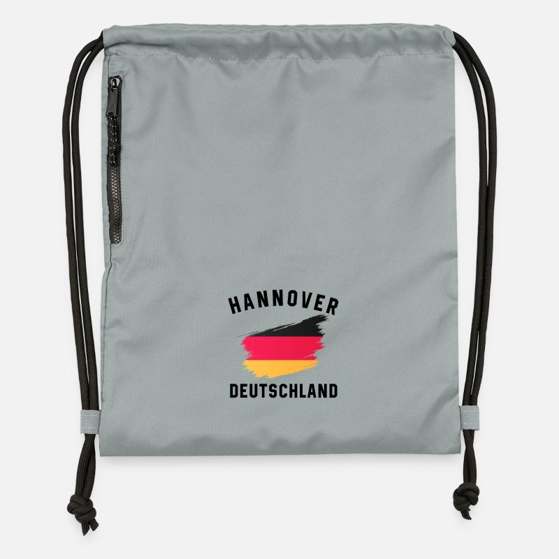 Germany Flag - Creative Brush Stroke Design - Gymsac made from recycled material - mineral charcoal grey