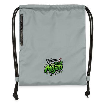 Team Mojito - Gymsac made from recycled material - mineral charcoal grey - Front