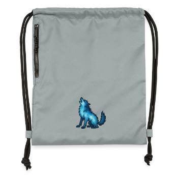 Soul Animal and Guardian Being: Werewolf - Gymsac made from recycled material - mineral charcoal grey - Front