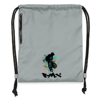 Vélo BMX - Sac à cordon en polyester recyclé - gris fer délavé - Devant