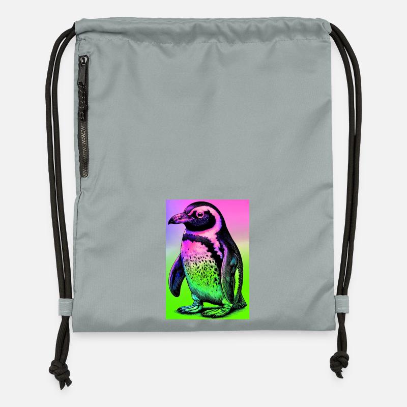 penguin - Gymsac made from recycled material - mineral charcoal grey