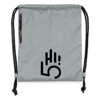 HI5 hi five - Turnbeutel aus Recycling-Material - Steingrau mineral wash - Vorne