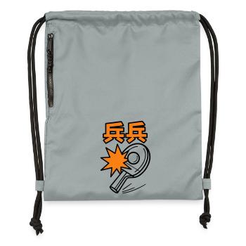 Ping Pong - Tennis de Table - Sac à cordon en polyester recyclé - gris fer délavé - Devant