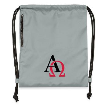 Alpha & Omega - Gymsac made from recycled material - mineral charcoal grey - Front