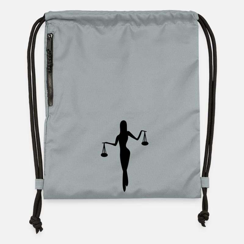 zodiac scales - Sac à cordon en polyester recyclé - gris fer délavé