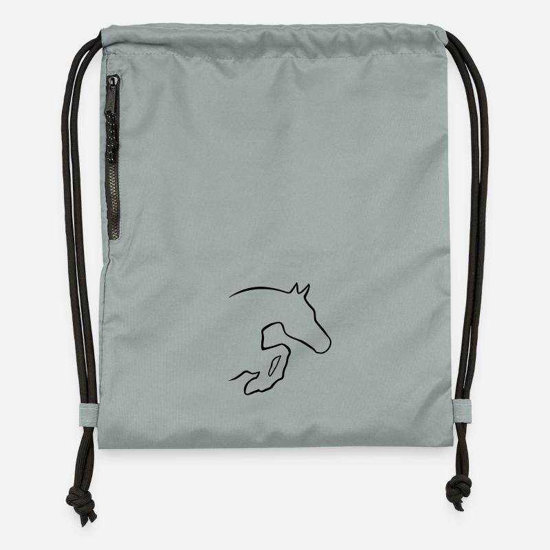 Sauteur - Sac à cordon en polyester recyclé - gris fer délavé