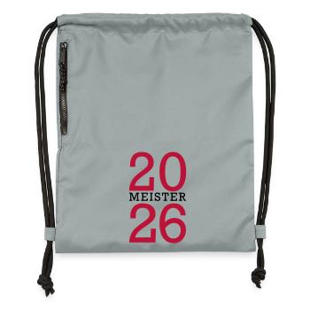 Meister 2026 Meisterschaft - Turnbeutel aus Recycling-Material - Steingrau mineral wash - Vorne