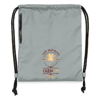 Cabin #19 in Camp Half Blood, Child of Tyche - Gymsac made from recycled material - mineral charcoal grey - Front