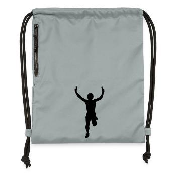 Runner - Gymsac made from recycled material - mineral charcoal grey - Front