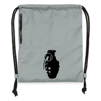 grenade - Gymsac made from recycled material - mineral charcoal grey - Front