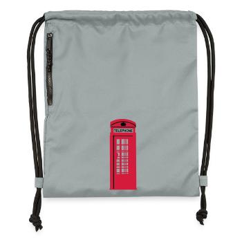 phone_box_1 - Sac à cordon en polyester recyclé - gris fer délavé - Devant