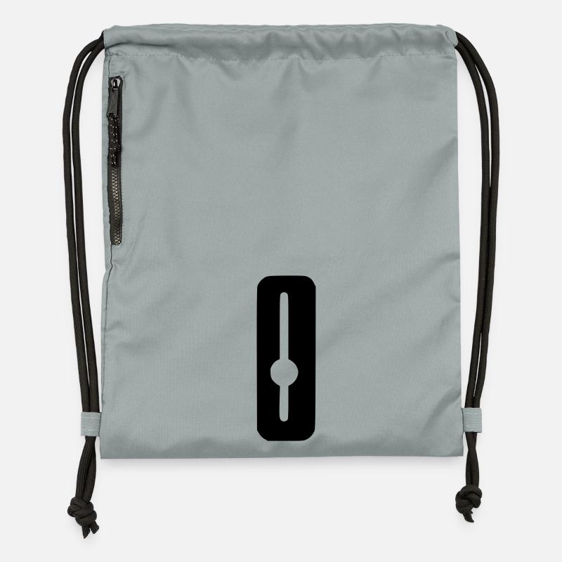 Slider mixage - Sac à cordon en polyester recyclé - gris fer délavé