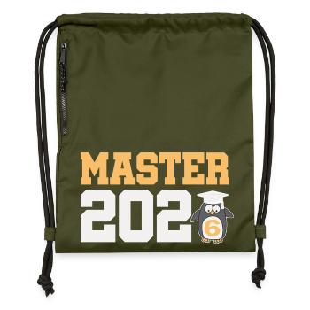 Master 2026 Abschluss Promotion Sponsion - Turnbeutel aus Recycling-Material - military Green - Vorne