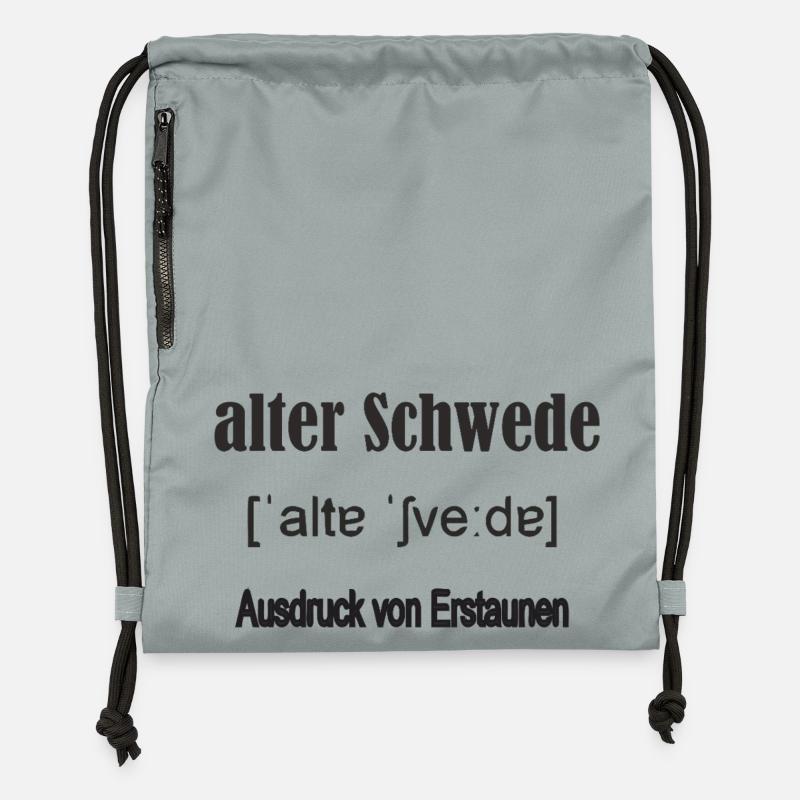 alter_schwede - Gymsac made from recycled material - mineral charcoal grey