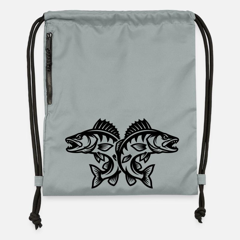 Brochet - Sac à cordon en polyester recyclé - gris fer délavé