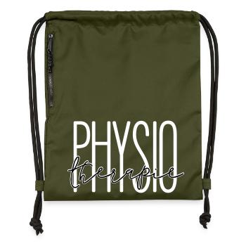 Stilvolles Design für Physiotherapie Abteilung - Turnbeutel aus Recycling-Material - military Green - Vorne