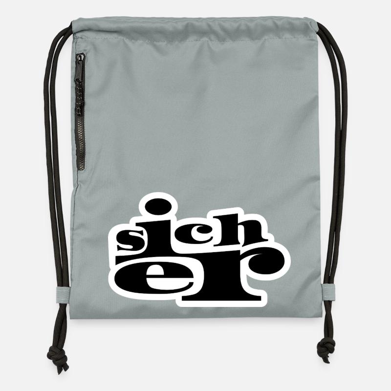 Sûr - Sac à cordon en polyester recyclé - gris fer délavé