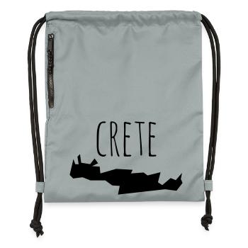 crete - Sac à cordon en polyester recyclé - gris fer délavé - Devant