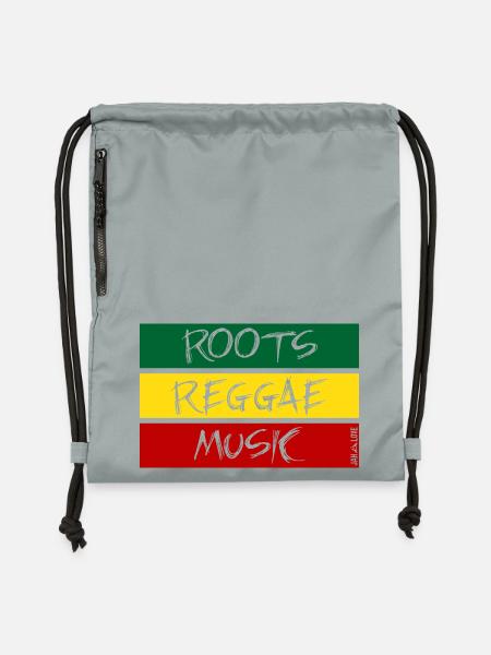 Roots-Reggae-Musik - Turnbeutel aus Recycling-Material - Steingrau mineral wash