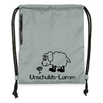Innocence Lamb - Gymsac made from recycled material - mineral charcoal grey - Front