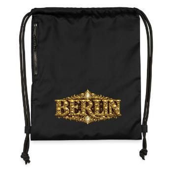 BERLIN baroque avec crâne - Sac à cordon en polyester recyclé - military green - Devant