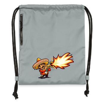 Mariachi Firestorm - Gymsac made from recycled material - mineral charcoal grey - Front