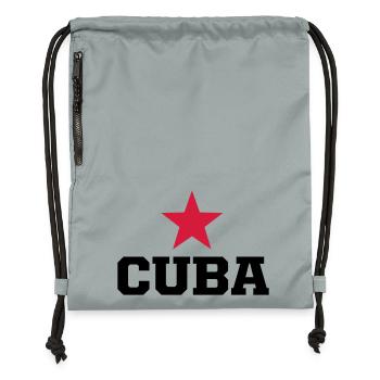 cuba revolucion - Sac à cordon en polyester recyclé - gris fer délavé - Devant