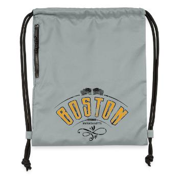 Boston grunge effect - Gymsac made from recycled material - mineral charcoal grey - Front