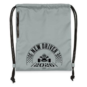 New Driver 2026 (Driving Licence / Black) - Gymsac made from recycled material - mineral charcoal grey - Front