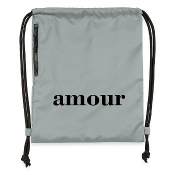 amour - Turnbeutel aus Recycling-Material - Steingrau mineral wash - Vorne
