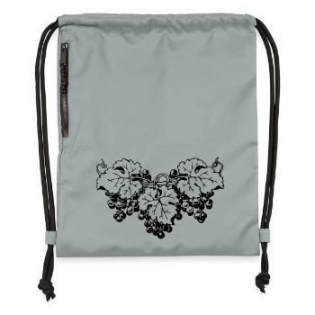 Grapes Grapes Wine Grapes Fruits fruits2 - Gymsac made from recycled material - mineral charcoal grey - Front