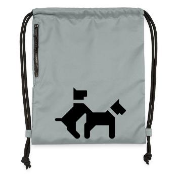Fickende Hunde - Turnbeutel aus Recycling-Material - Steingrau mineral wash - Vorne