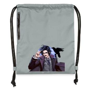 Night magician in the moonlight - Gymsac made from recycled material - mineral charcoal grey - Front