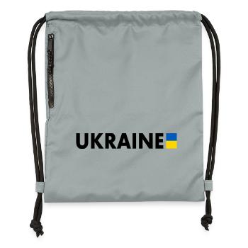 Ukraine - Turnbeutel aus Recycling-Material - Steingrau mineral wash - Vorne