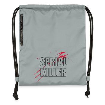 Serial Killer - Gymsac made from recycled material - mineral charcoal grey - Front