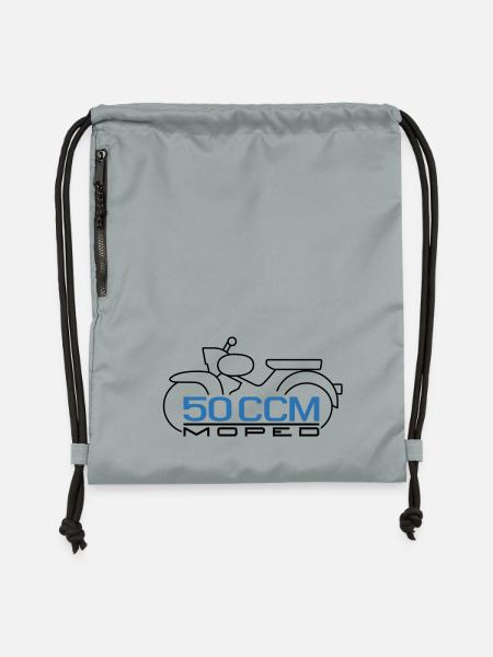 Moped Star 50 ccm Emblem - Turnbeutel aus Recycling-Material - Steingrau mineral wash