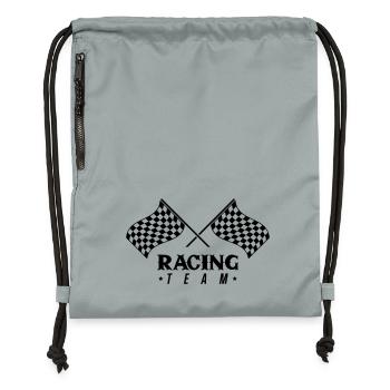 Équipe Racing Flag - Sac à cordon en polyester recyclé - gris fer délavé - Devant