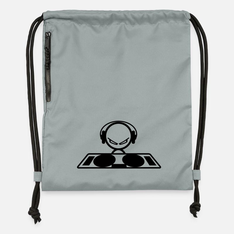 DJ - Sac à cordon en polyester recyclé - gris fer délavé