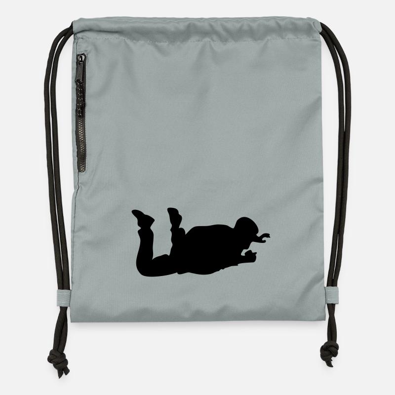 Skydiver - Gymsac made from recycled material - mineral charcoal grey