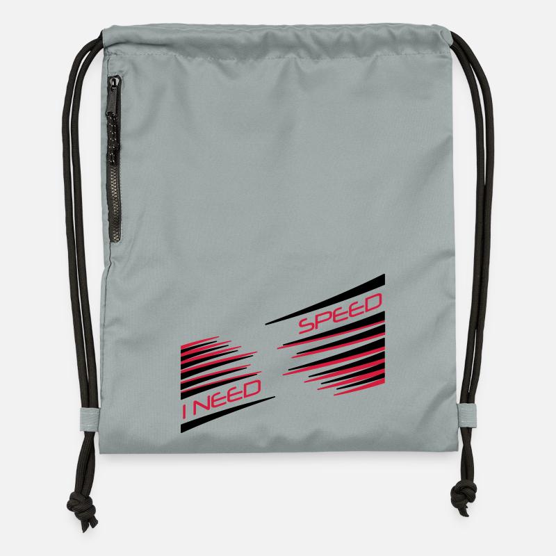 speed - Sac à cordon en polyester recyclé - gris fer délavé